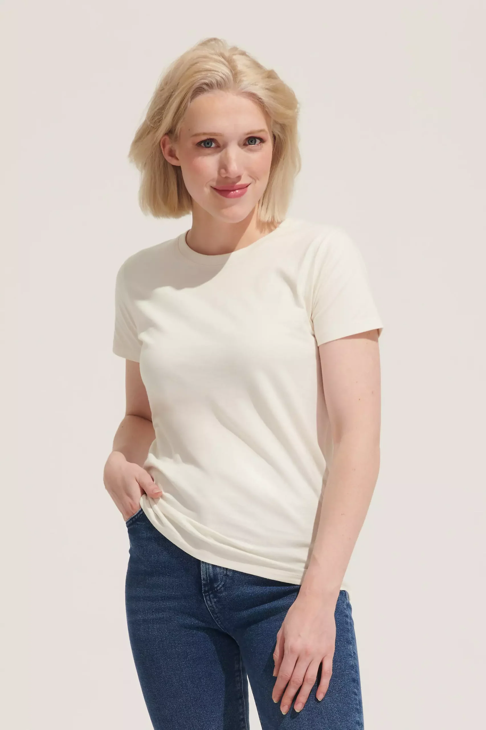t-shirts personnalisés sol's imperial femme col rond